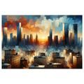 OBRAZ MĚSTO V ZÁŘI SLUNCE - OBRAZY MĚSTA - OBRAZY