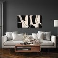 TABLEAU SUR TOILE – FORMES MINIMALISTES EN NOIR ET BLANC - IMAGES FORMES ABSTRAITES - TABLEAUX