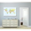 CANVAS PRINT CLASSIC MAP - PICTURES OF MAPS - PICTURES