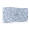 CANVAS PRINT DETAILED DECORATIVE MANDALA IN BLUE COLOR - PICTURES FENG SHUI - PICTURES