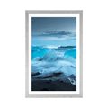 POSTER WITH MOUNT ICE FLOES - NATURE - POSTERS