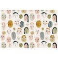 SAMOLJEPLJIVA TAPETA ŠARENA APSTRAKTNA LICA - TAPETE LJUDI I CELEBRITY - TAPETE