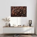WANDBILD KAFFEEBOHNEN IM DETAIL - BILDER VON ESSEN UND GETRÄNKEN - BILDER