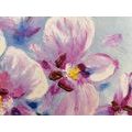 CANVAS PRINT ROMANTIC PURPLE FLOWERS - PICTURES FLOWERS - PICTURES