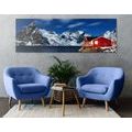 CANVAS PRINT NIGHT LANDSCAPE IN NORWAY - PICTURES OF NATURE AND LANDSCAPE - PICTURES