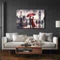 WANDBILD LIEBESPAAR IN LONDON - BILDER MIT LIEBESMOTIVEN - BILDER