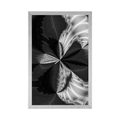 POSTER ARTISTIC ABSTRACTION IN BLACK AND WHITE - ABSTRACT AND PATTERNED - POSTERS