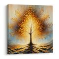 OBRAZ ZÁŘÍCÍ STROM ŽIVOTA UPROSTŘED MLHY - OBRAZY STROMY ŽIVOTA - OBRAZY