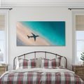 OBRAZ AZUROVÉ POBŘEŽÍ S LETADLEM - OBRAZY MOŘE A PLÁŽ - OBRAZY