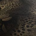 WANDBILD GEHEIMNISVOLLER BLICK DES LEOPARDEN - BILDER VON LÖWEN UND TIGERN - BILDER