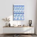 TABLEAU SUR TOILE – MOTIFS BLEUS MÉDITERRANÉENS - TABLEAUX PAR THÈME - TABLEAUX