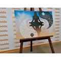 CANVAS PRINT YIN AND YANG YOGA - PICTURES FENG SHUI - PICTURES