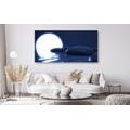 CANVAS PRINT ZEN STONES AND A FULL MOON - PICTURES FENG SHUI - PICTURES