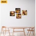 CANVAS PRINT SET CULINARY ART - SET OF PICTURES - PICTURES