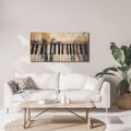 WANDBILD MUSIKALISCHE HARMONIE IN FARBEN - MUSIKBILDER - BILDER