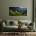 OBRAZ HARMONICKÉ HORSKÉ KRAJINY - OBRAZY POLE A LOUKY - OBRAZY