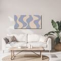 TABLEAU SUR TOILE – ONDULATIONS PASTEL AU STYLE MODERNE - IMAGES FORMES ABSTRAITES - TABLEAUX