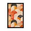 POSTER MODELE MODERNE PEACH FUZZ - FORME ABSTRACTE - POSTERE