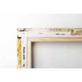 WANDBILD GOLDENES GESICHT VON BUDDHA - BILDER MIT FENG SHUI-MOTIVEN - BILDER