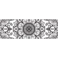 CANVAS PRINT BLACK AND WHITE ORNAMENT - BLACK AND WHITE PICTURES - PICTURES
