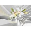 SELF ADHESIVE WALLPAPER LILY ON AN ABSTRACT BACKGROUND - SELF-ADHESIVE WALLPAPERS - WALLPAPERS