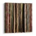 WANDBILD BUNTE ALBUMRÜCKEN - MUSIKBILDER - BILDER