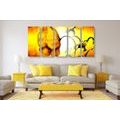 5-PIECE CANVAS PRINT ETHNO FLOWER - PICTURES FLOWERS - PICTURES