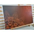 CANVAS PRINT MODERN ELEMENTS OF MANDALA IN SHADES OF BROWN - PICTURES FENG SHUI - PICTURES