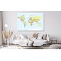 DECORATIVE PINBOARD CLASSIC MAP - PICTURES ON CORK - PICTURES