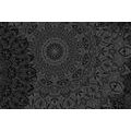 CANVAS PRINT STYLISH MANDALA IN BLACK AND WHITE - PICTURES FENG SHUI - PICTURES