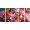 5-PIECE CANVAS PRINT SPARKLING ABSTRACTION - ABSTRACT PICTURES{% if product.category.pathNames[0] != product.category.name %} - PICTURES{% endif %}