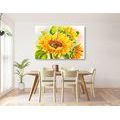 CANVAS PRINT BEAUTIFUL SUNFLOWER - PICTURES FLOWERS - PICTURES