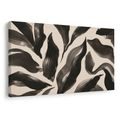 TABLEAU SUR TOILE – LIGNES ORGANIQUES NOIRES - IMAGES FORMES ABSTRAITES - TABLEAUX