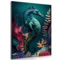 IMPRESSION SUR TOILE HIPPOCAMPE SURRÉALISTE - IMPRESSIONS SUR TOILE MONDE SOUS-MARIN - IMPRESSION SUR TOILE