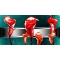 CANVAS PRINT ABSTRACT RED CALLA FLOWERS - ABSTRACT PICTURES{% if product.category.pathNames[0] != product.category.name %} - PICTURES{% endif %}