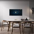 TABLEAU SUR TOILE – ŒIL COSMIQUE RAYONNANT - TABLEAUX PAR THÈME - TABLEAUX