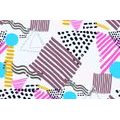 WALLPAPER MEMPHIS PATTERN IN POP-ART STYLE - ABSTRACT WALLPAPERS - WALLPAPERS