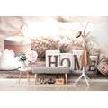 SELF ADHESIVE WALL MURAL STILL LIFE WITH THE INSCRIPTION HOME - SELF-ADHESIVE WALLPAPERS - WALLPAPERS