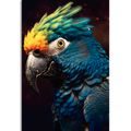 CANVAS PRINT BLUE-GOLD PARROT - PICTURES LORDS OF THE ANIMAL KINGDOM - PICTURES