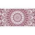 WANDBILD MANDALA DER HARMONIE AUF ROSA HINTERGRUND - BILDER MIT FENG SHUI-MOTIVEN - BILDER