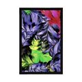 POSTER RETRO STROKES OF FLOWERS - ABSTRACT AND PATTERNED - POSTERS