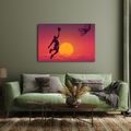 OBRAZ BASKETBALISTA VE ZLATÉM ZÁPADU - OBRAZY LIDÍ - OBRAZY