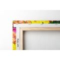 WANDBILD BUNTE TULPEN - BILDER BLUMEN - BILDER