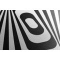 CANVAS PRINT BLACK AND WHITE ILLUSION - BLACK AND WHITE PICTURES - PICTURES