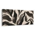 TABLEAU SUR TOILE – COURBES FLUIDES MONOCHROMES - IMAGES FORMES ABSTRAITES - TABLEAUX