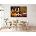 CANVAS PRINT TWO GLASSES OF ROSÉ WINE - PICTURES OF FOOD AND DRINKS - PICTURES