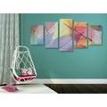 5-PIECE CANVAS PRINT VEINS ON COLORED LEAVES - STILL LIFE PICTURES{% if product.category.pathNames[0] != product.category.name %} - PICTURES{% endif %}