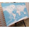 DECORATIVE PINBOARD STYLISH WORLD MAP - PICTURES ON CORK - PICTURES