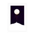 POSTER MIT PASSEPARTOUT TIER UNTER DEM VOLLMOND - MOTIVE AUS UNSERER WERKSTATT - POSTER