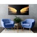 TABLEAU SUR TOILE – AILES D'ANGE DORÉES - TABLEAUX D'ANGES - TABLEAUX